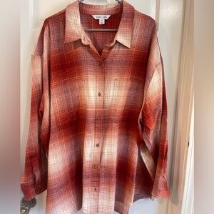 Old Navy Plaid Boyfriend Shirt
